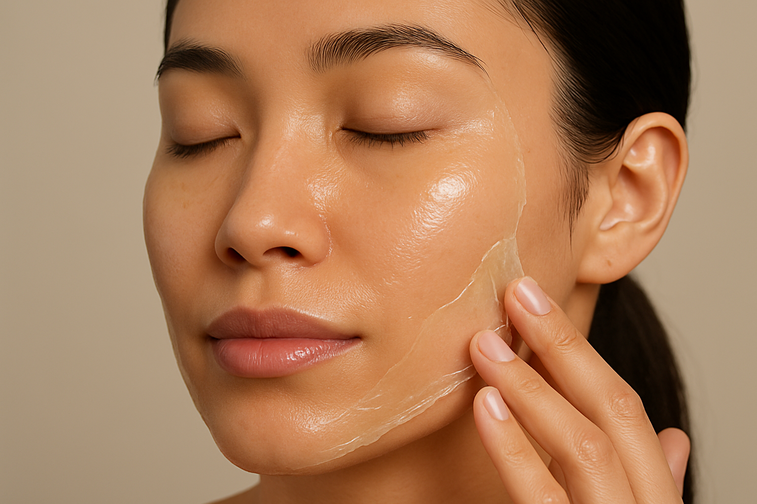 Skin peel application for brighter, smoother skin